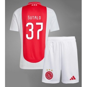 Billiga Ajax Josip Sutalo #37 Hemmatröja Barn 2024-25 Kortärmad (+ Korta byxor)